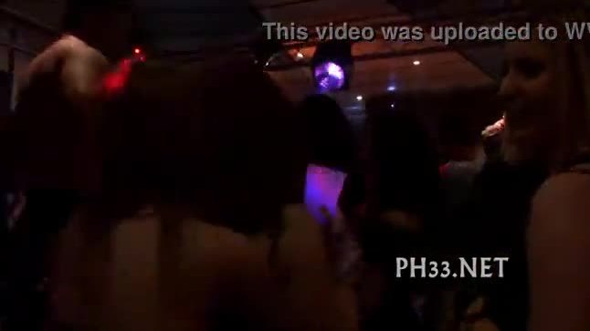 Leaking pussy on the dance floor