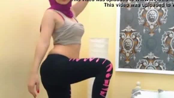 Arabic girl stripping to how nice ass in underware