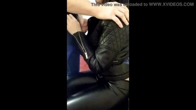 Sexy latin in leather jacket hairy chest sexy thong