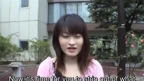 Subtitled extreme japanese public nudity striptease in tokyo