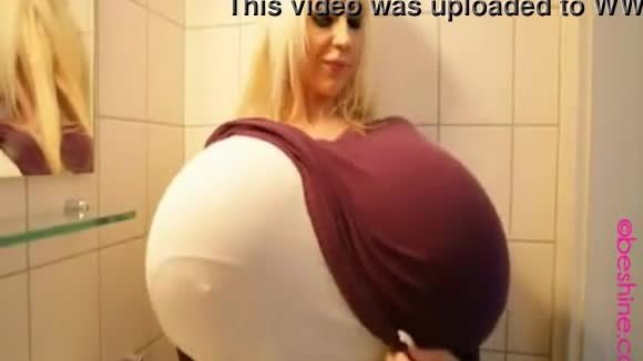 Beshine fake tits huge cleavage