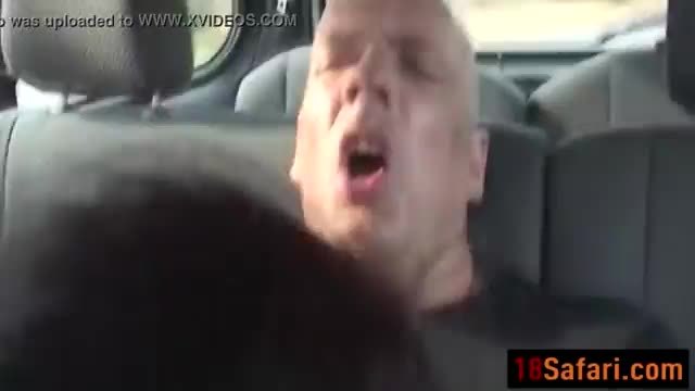 Black dick white guy in car blowjob